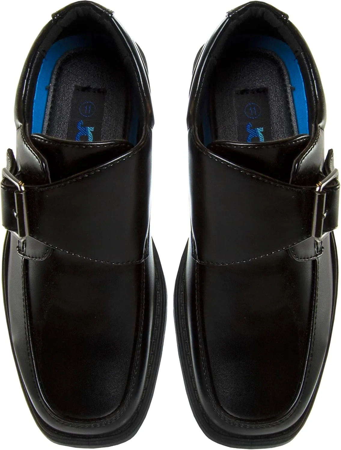 Josmo Boys Classic Comfort Oxford Shoe - Wing Tip Formal Dress Shoes lace up - Black/Brown (Sizes: 7-10 Toddler / 11-2 Little Kid / 3-6 Big Kid)