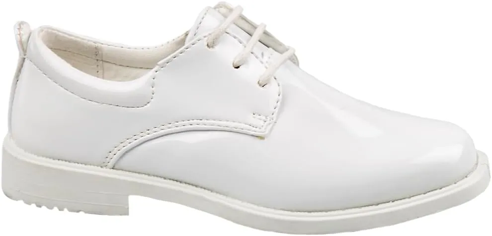 Josmo Boys Classic Comfort Oxford Shoe - Wing Tip Formal Dress Shoes lace up - Black/Brown (Sizes: 7-10 Toddler / 11-2 Little Kid / 3-6 Big Kid)