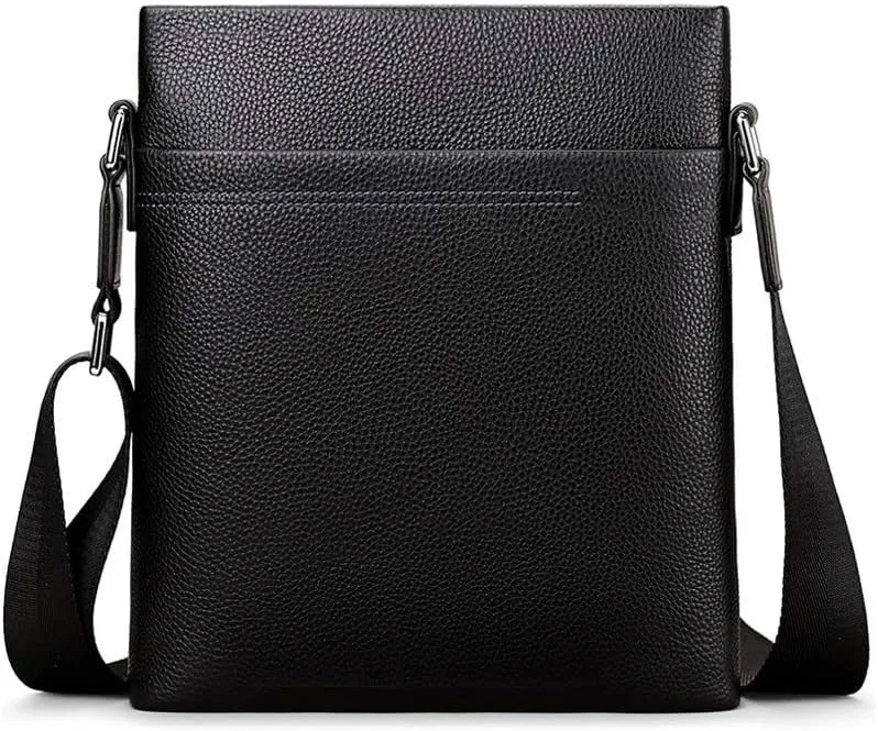 JSEIAJB Men's Shoulder Bag Crossbody Bag Business Backpack Small Leather Bag Briefcase
