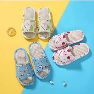 Kids Home Slippers Indoor Floor Soft Children Summer Slipper Lightweight Boy Girl Bedroom Shoes Open Toe Flip Flops