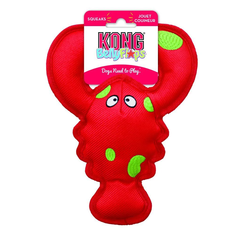 KONG Belly Flops Floating Lobster Dog Toy (Lobster)