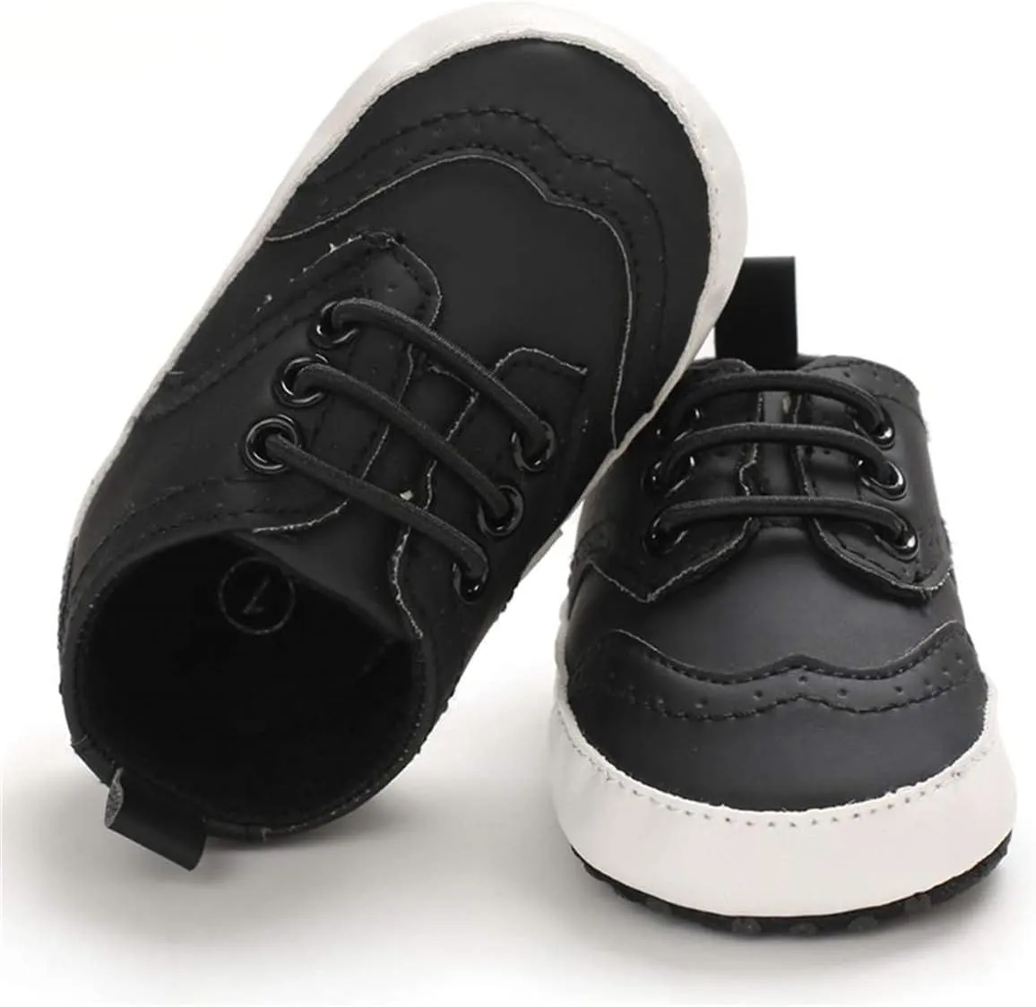 LAFEGEN Baby Boys Girls Classic PU Leather Loafers Soft Sole Oxford Dress Shoes First Walking Flat Moccasins Casual Sneaker