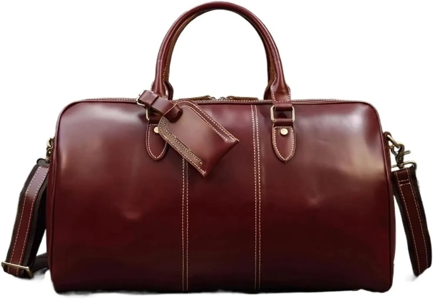 Leather Briefcase for Men Handbag For Men Leather Travel Travelling Laptop Handbags Unisex Cow Skin Hand Luggage Bag