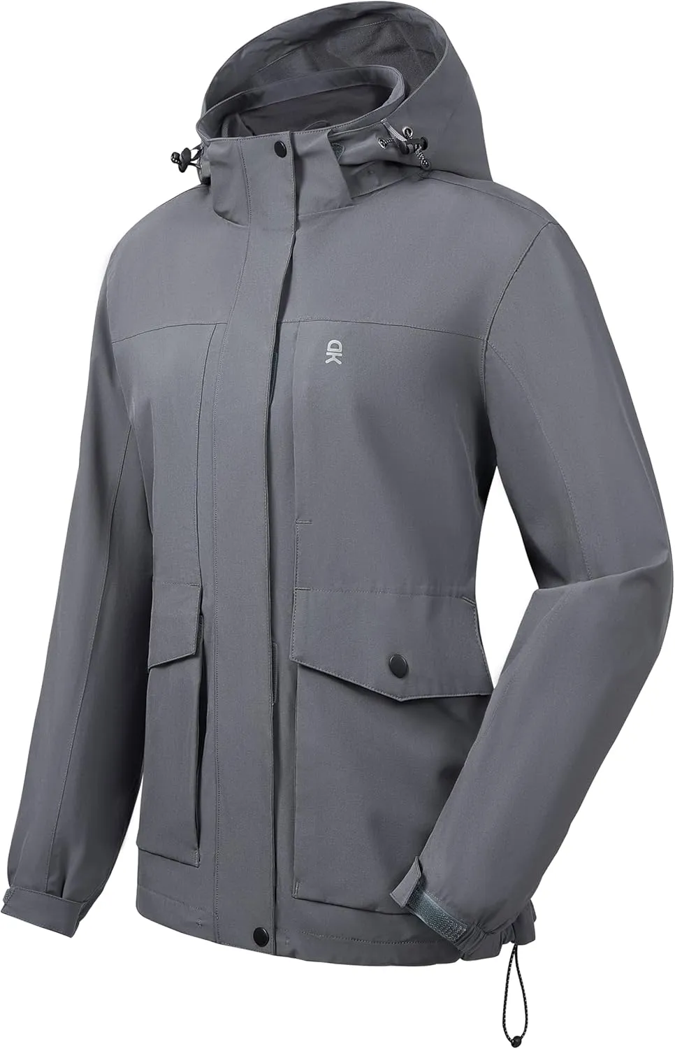 Little Donkey Andy Womens Waterproof Rain jacket with Hood Lightweight Windbreaker Raincoat Shell for Camping Hiking