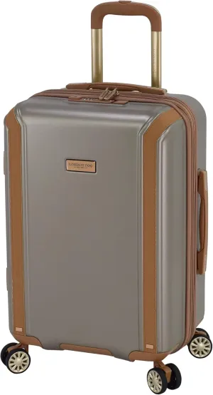 London Fog Regent Platinum 20" Expandable Spinner Carry-on, Silver