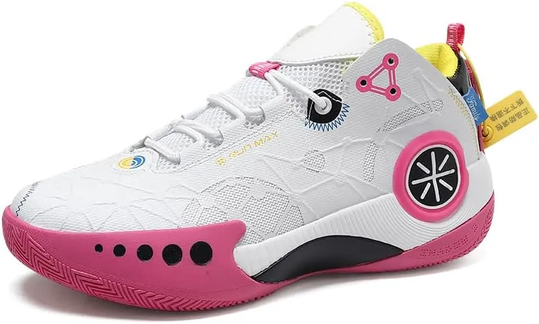 Mens Basketball Shoes Lightweight Breathable Non Slip Outdoor High Top Sneakers Cushioning Workout Boots for Fitness Streetball Shoe Sports Shoe for Running Walking