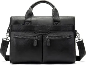 Men's Business Bag Shoulder Bag Carrying Briefcase Business Bag Shoulder Crossbody Bag(D)