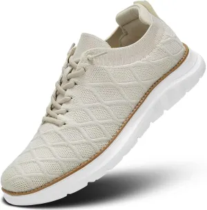Men's Mesh Sneakers Oxfords Lace-Up Lightweight Casual Walking Shoes Driving Shoes