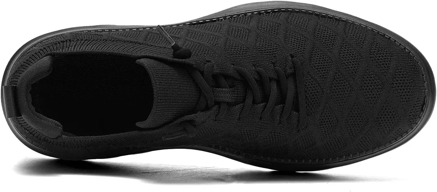 Men's Mesh Sneakers Oxfords Lace-Up Lightweight Casual Walking Shoes Driving Shoes