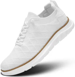 Men's Mesh Sneakers Oxfords Lace-Up Lightweight Casual Walking Shoes Driving Shoes