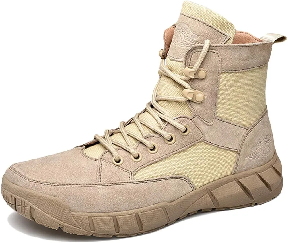 Men's Tactical Boots Waterproof Military Army Boots Durable Combat Work Shoes Hiking Walking Boots for Autumn Winter