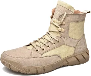 Men's Tactical Boots Waterproof Military Army Boots Durable Combat Work Shoes Hiking Walking Boots for Autumn Winter
