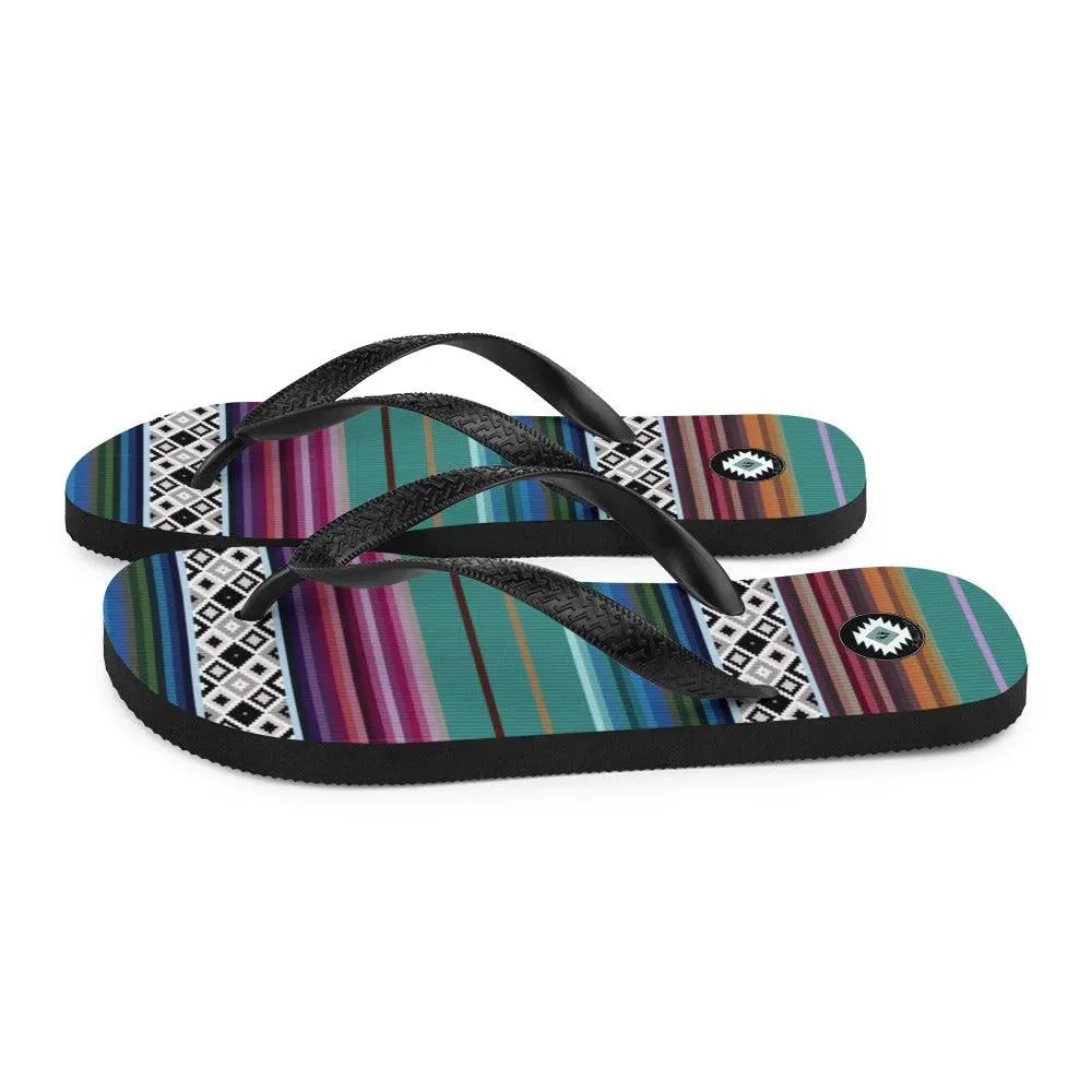 Mexican Aztec Flip Flops