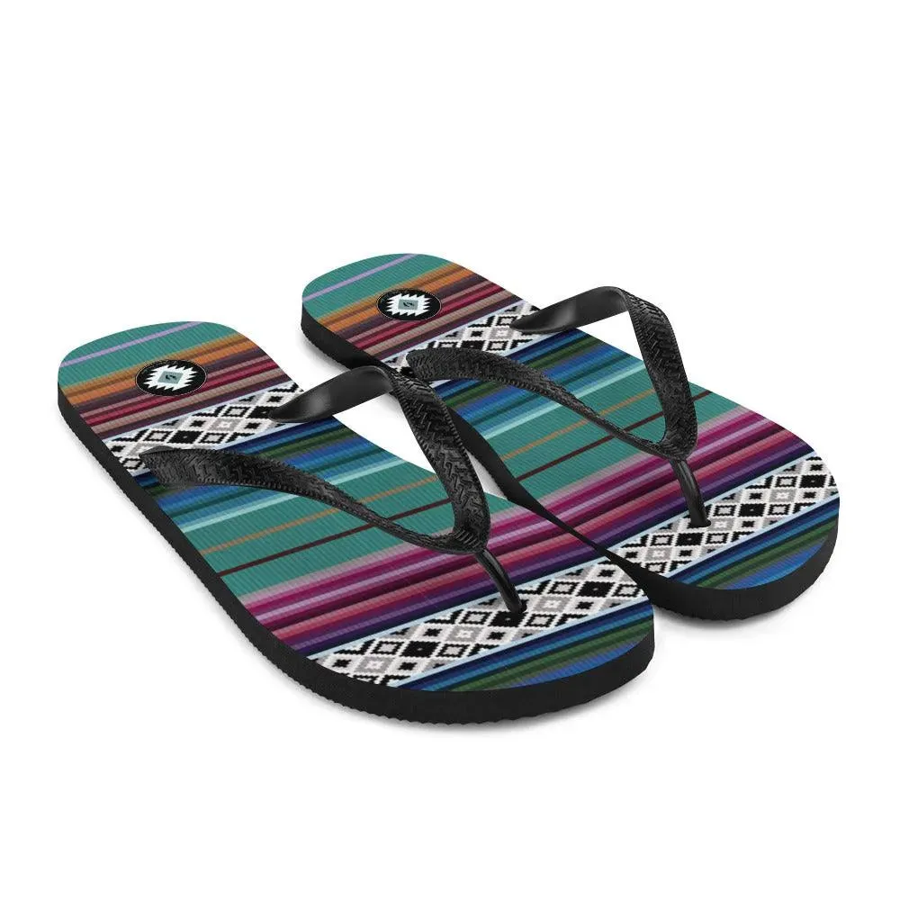 Mexican Aztec Flip Flops