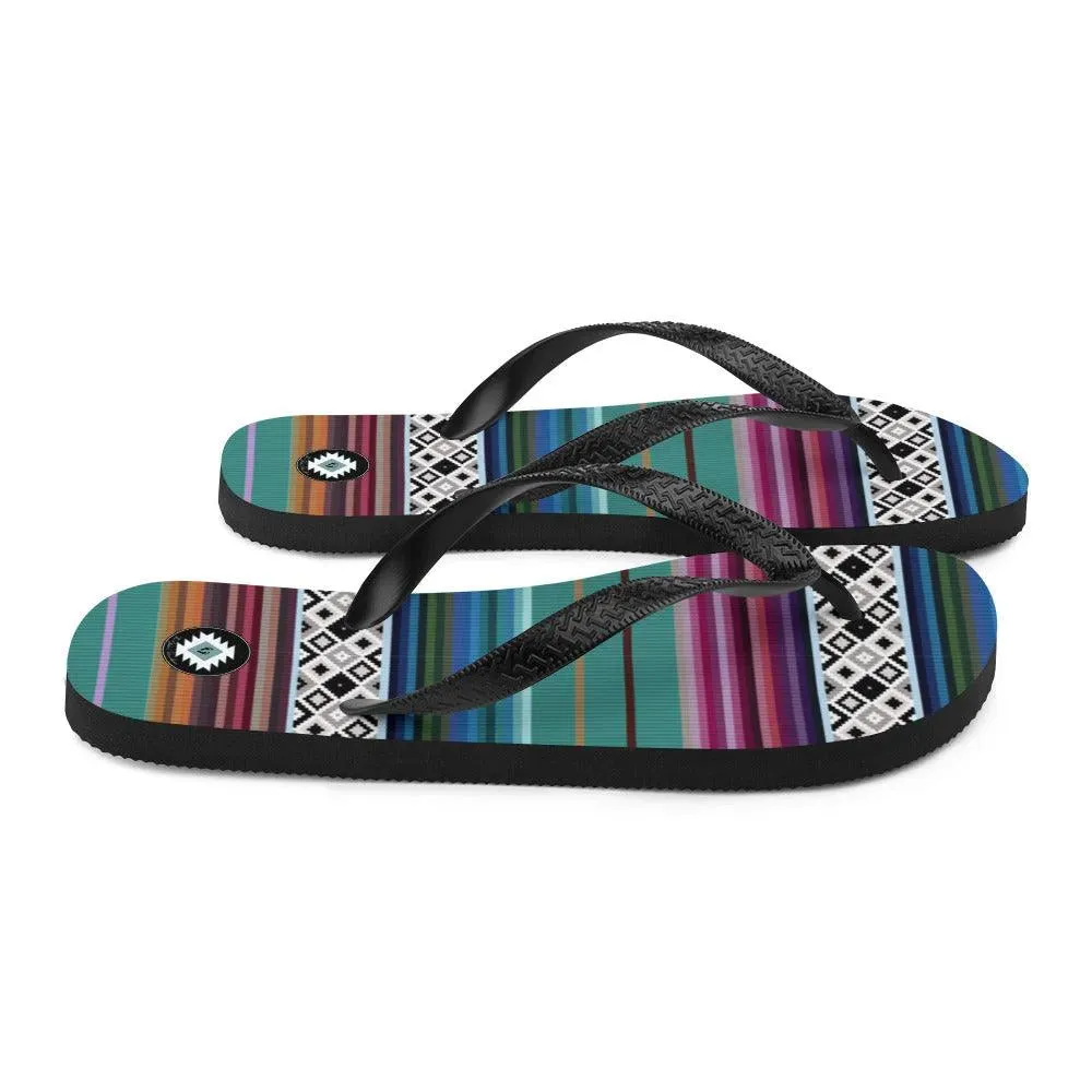 Mexican Aztec Flip Flops