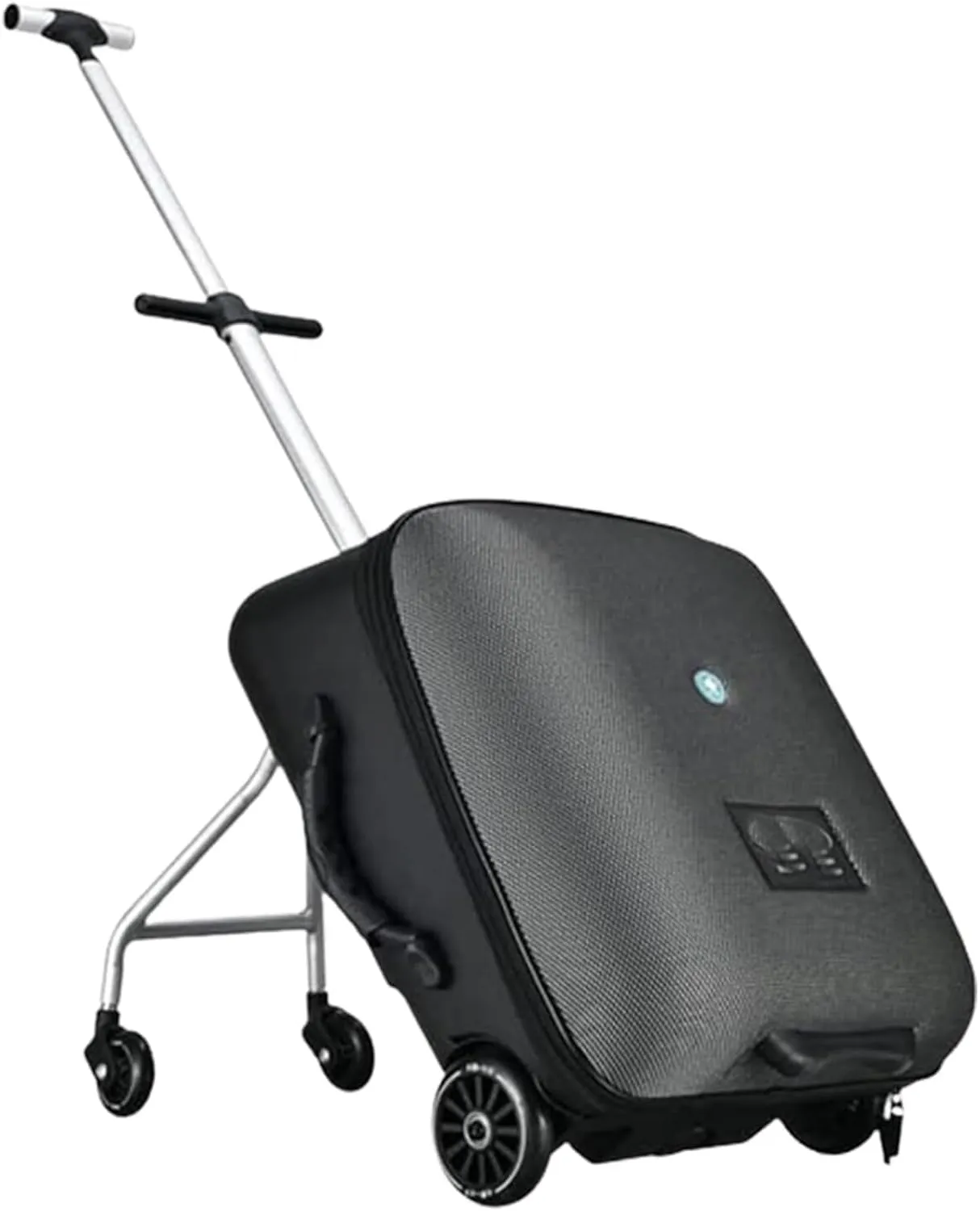 MiroDo Kids Ride-On Suitcase, Children's Travel Luggage With Spinner Wheels, Carry On Trolley Luggage With Password Lock, Hand Luggage For Air Travel (Size : Black)