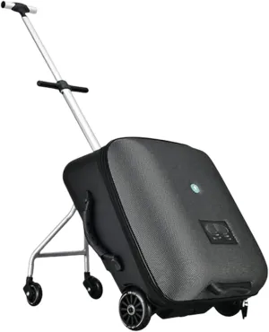MiroDo Kids Ride-On Suitcase, Children's Travel Luggage With Spinner Wheels, Carry On Trolley Luggage With Password Lock, Hand Luggage For Air Travel (Size : Black)