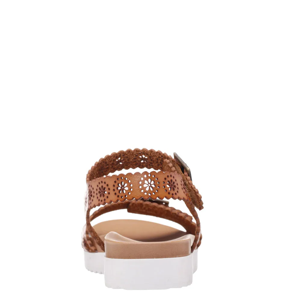 Nina Saturn | Light Tan Kids Sandals