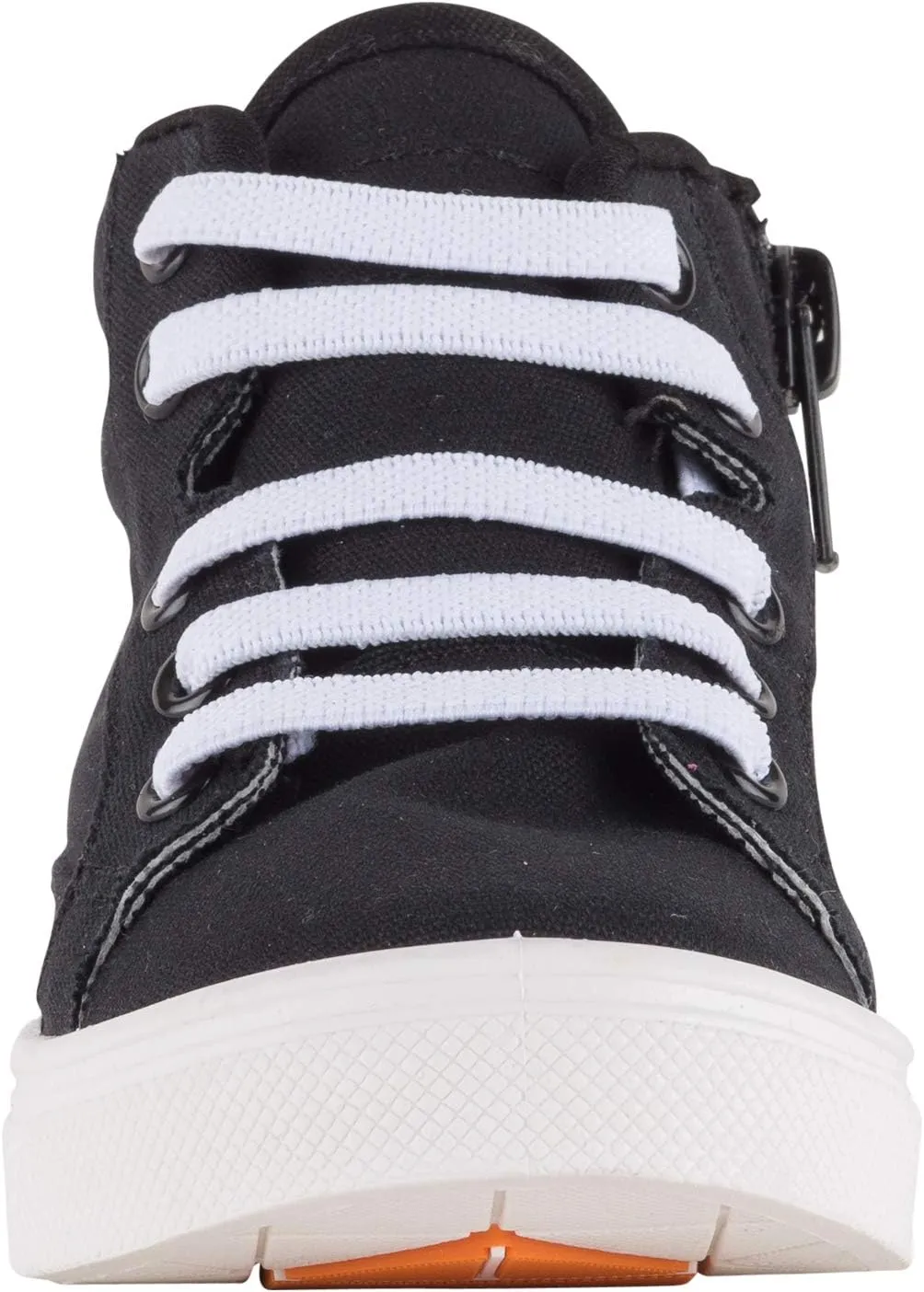 Oomphies Tyler Boys Sneakers - Elastic Stretch Lace High Top - Kids Shoe - Black