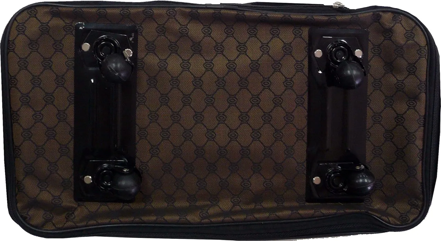 Pod 30" / 36" / 40" Expandable Rolling Wheeled Duffle bag Spinner Luggage suitcase (Brown, 30-inch)