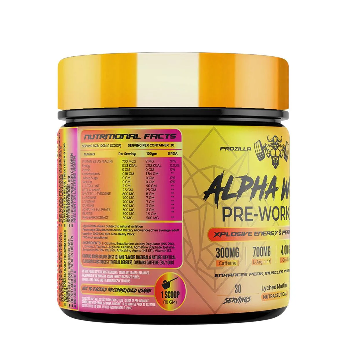 Prozilla Nutrition Alpha wolf Pre-Workout