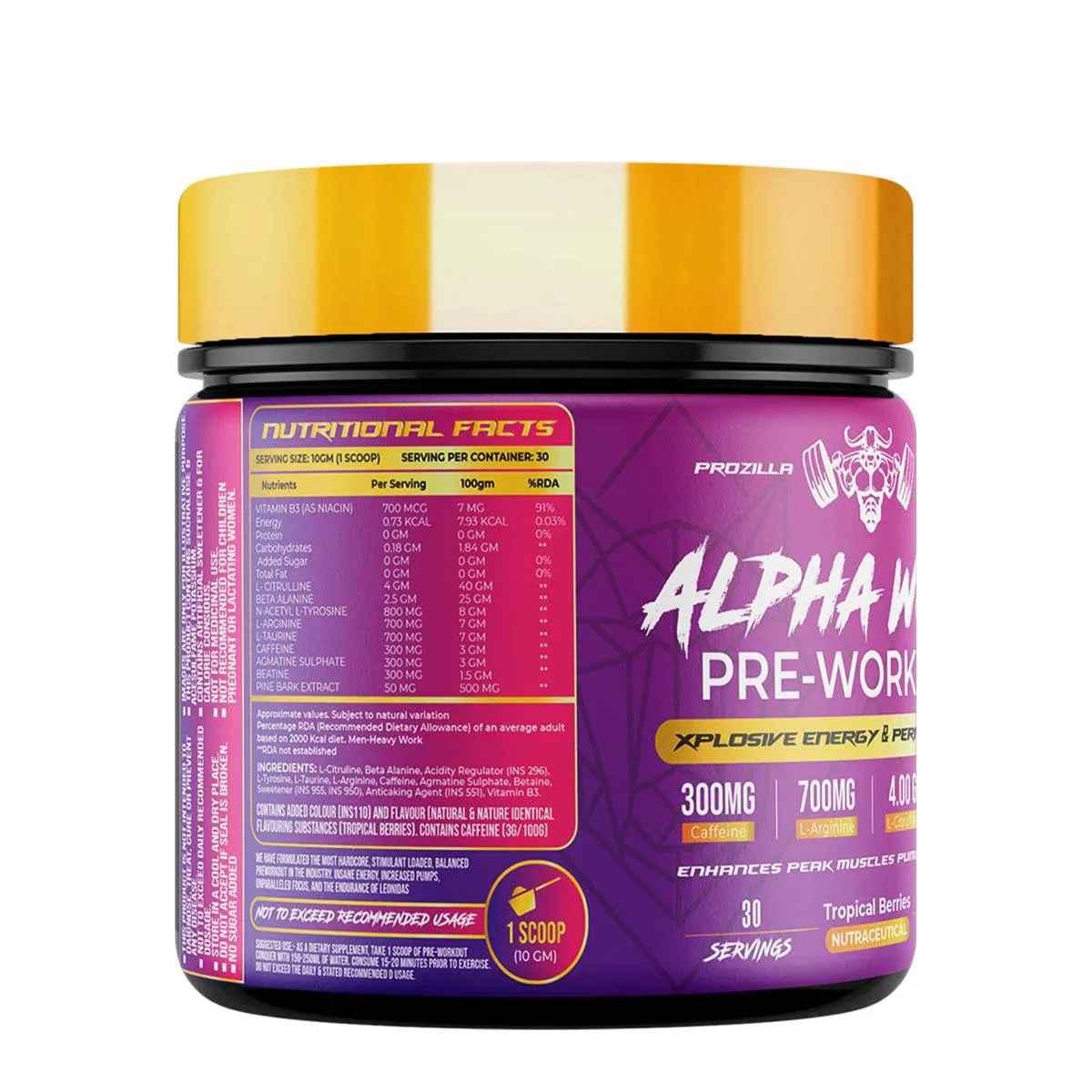 Prozilla Nutrition Alpha wolf Pre-Workout