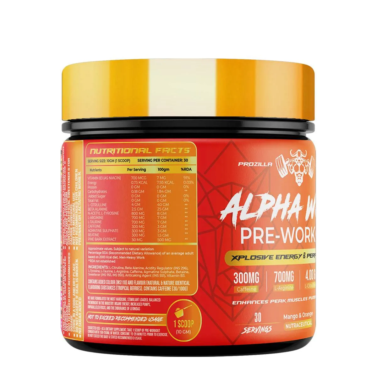 Prozilla Nutrition Alpha wolf Pre-Workout