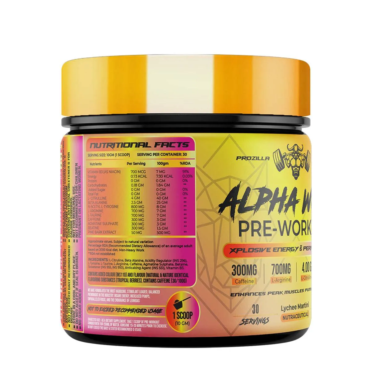 Prozilla Nutrition Alpha wolf Pre-Workout