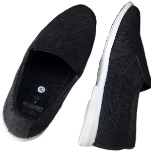 Pure Hemp Slip On Shoes - Black Widows