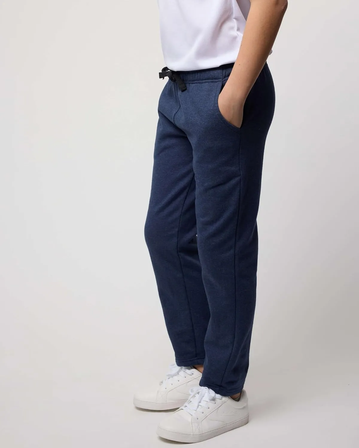 Real Essentials 3 Pack: Boys' Tech Fleece Open Bottom Sweatpants with Pockets