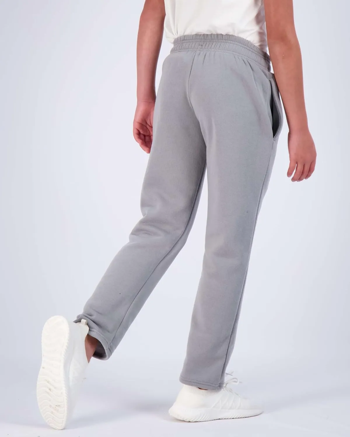 Real Essentials 3 Pack: Boys' Tech Fleece Open Bottom Sweatpants with Pockets