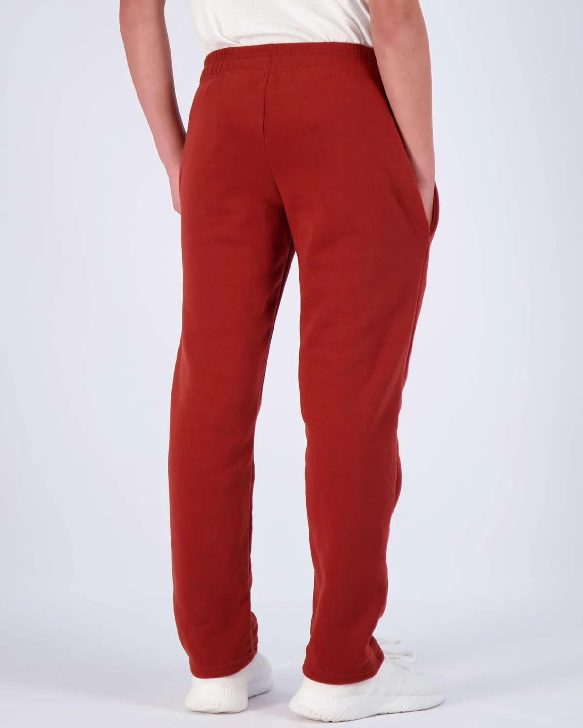 Real Essentials 3 Pack: Boys' Tech Fleece Open Bottom Sweatpants with Pockets