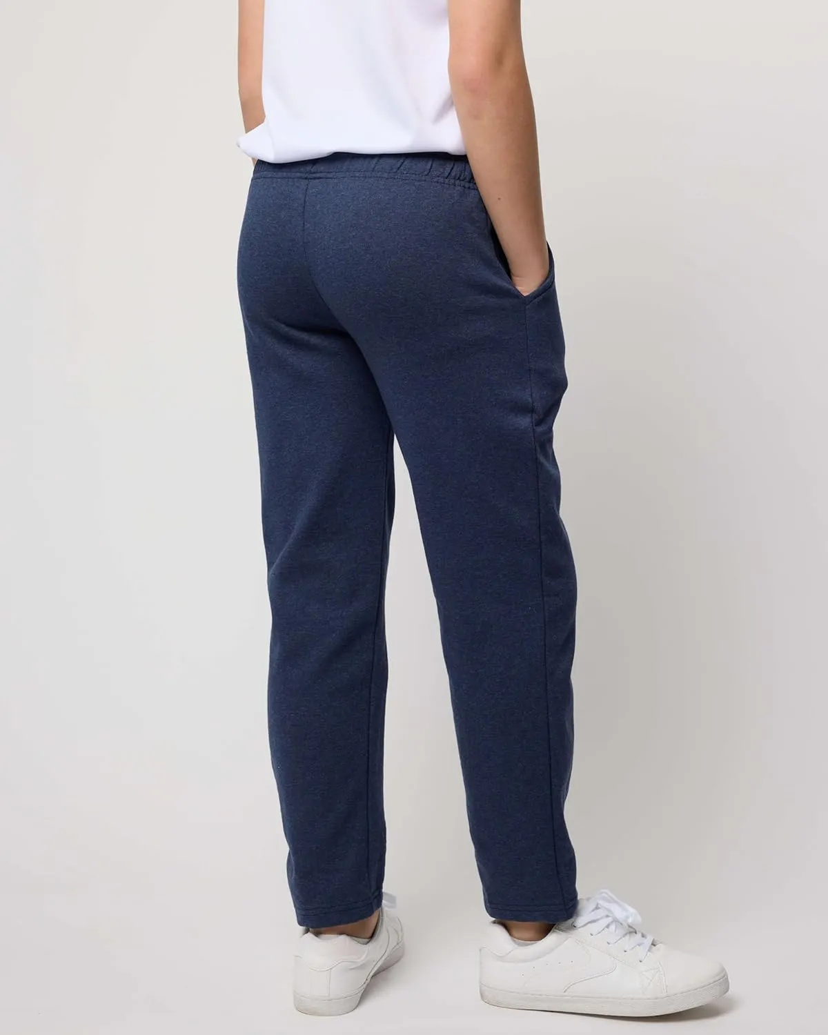 Real Essentials 3 Pack: Boys' Tech Fleece Open Bottom Sweatpants with Pockets