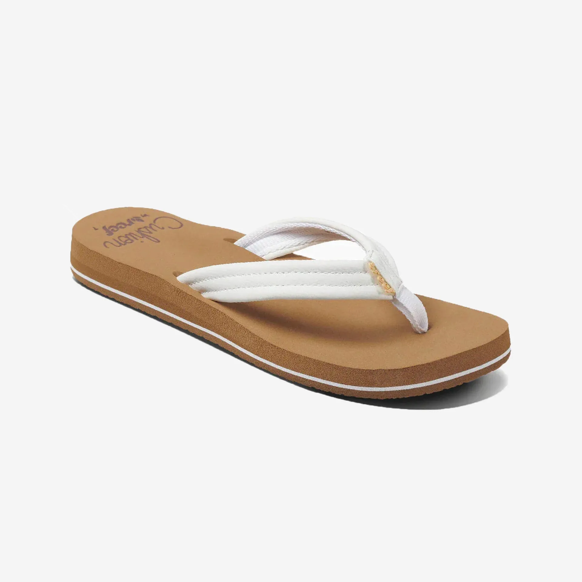 Reef Womens Cushion Breeze Flip Flops - Cloud