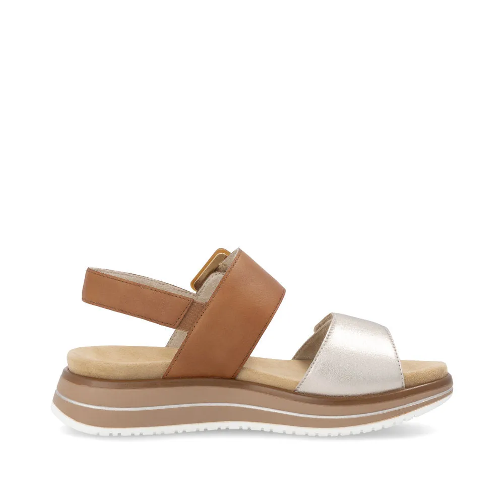 Remonte Wedge Sandal D1j53-22 BROWN