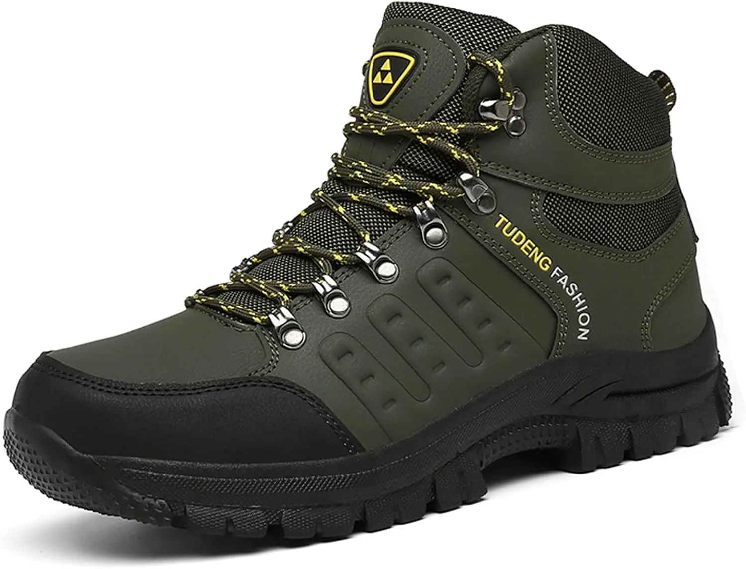 Renyqatt Men's Hiking Shoes Lightweight Anti Slip Outdoor Ankle Boots Breathable Hike Trekking Walking Shoes