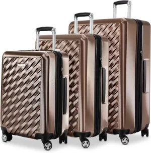Ricardo Melrose Hardside 3-Piece Set with FREE Travel Kit (Bronze)