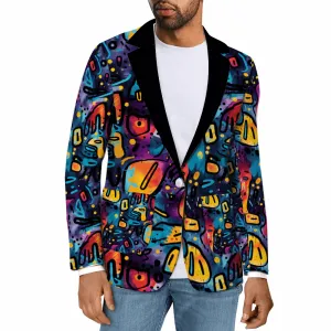 Rogue & Co. Men’s Casual Jacket -  Black Grunge