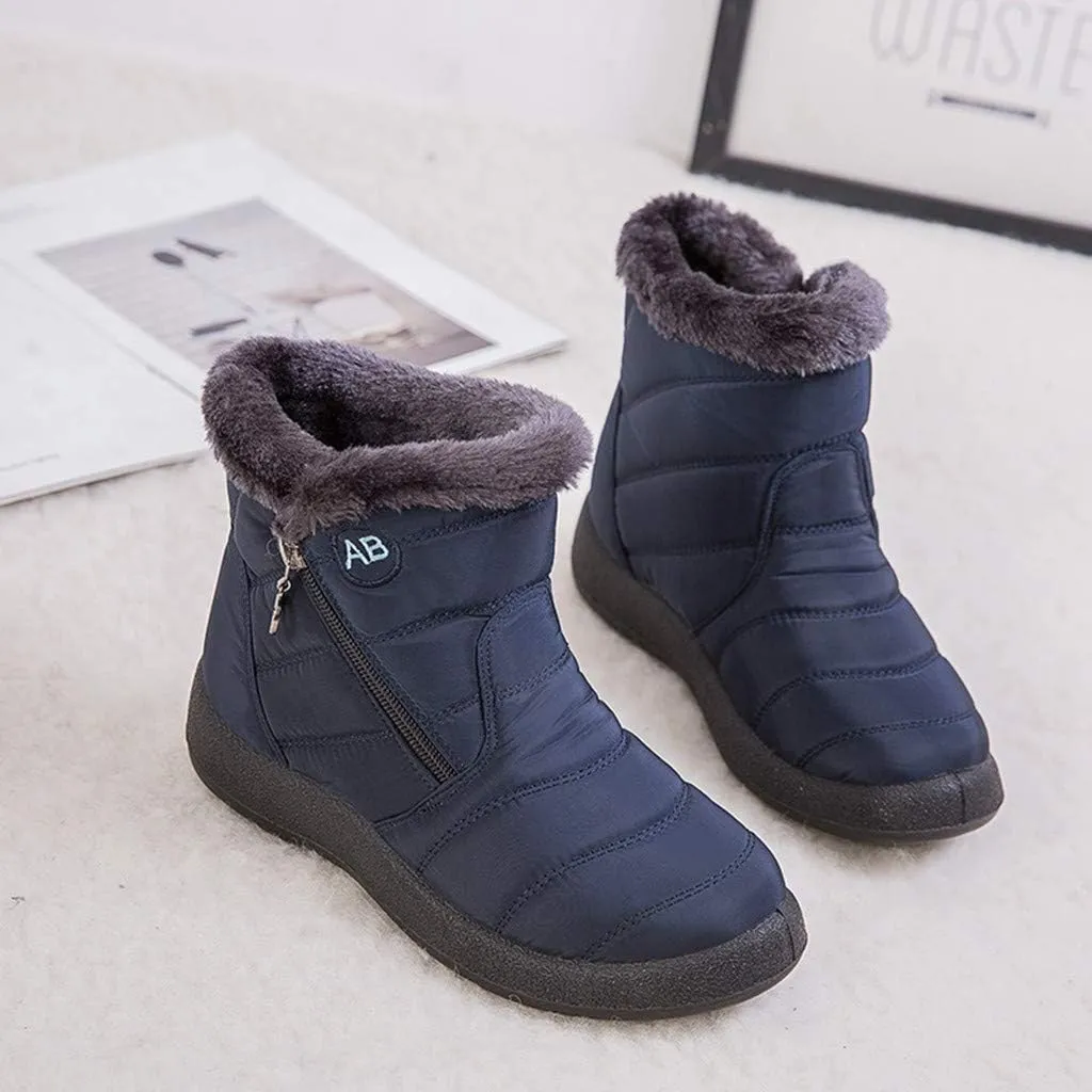 SBGMoSJ Short Winter Boots Extra Wide for Women Waterproof Snow Non Slip Winter Boots Waterproof Fashion Winter Boots for Women 2023 Womens Waterproof Boots Botas De Invierno Para Mujer Con Tacones
