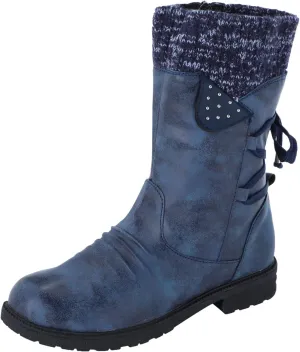 SBGMoSJ Winter Boots for Women Fashion Dressy Women's Waterproof Boots Wide Width Woman Winter Boots Wide Size 11 Womens Winter Fur Lined Boots Botas De Mujer Para La Nieve Que No Se Resbale