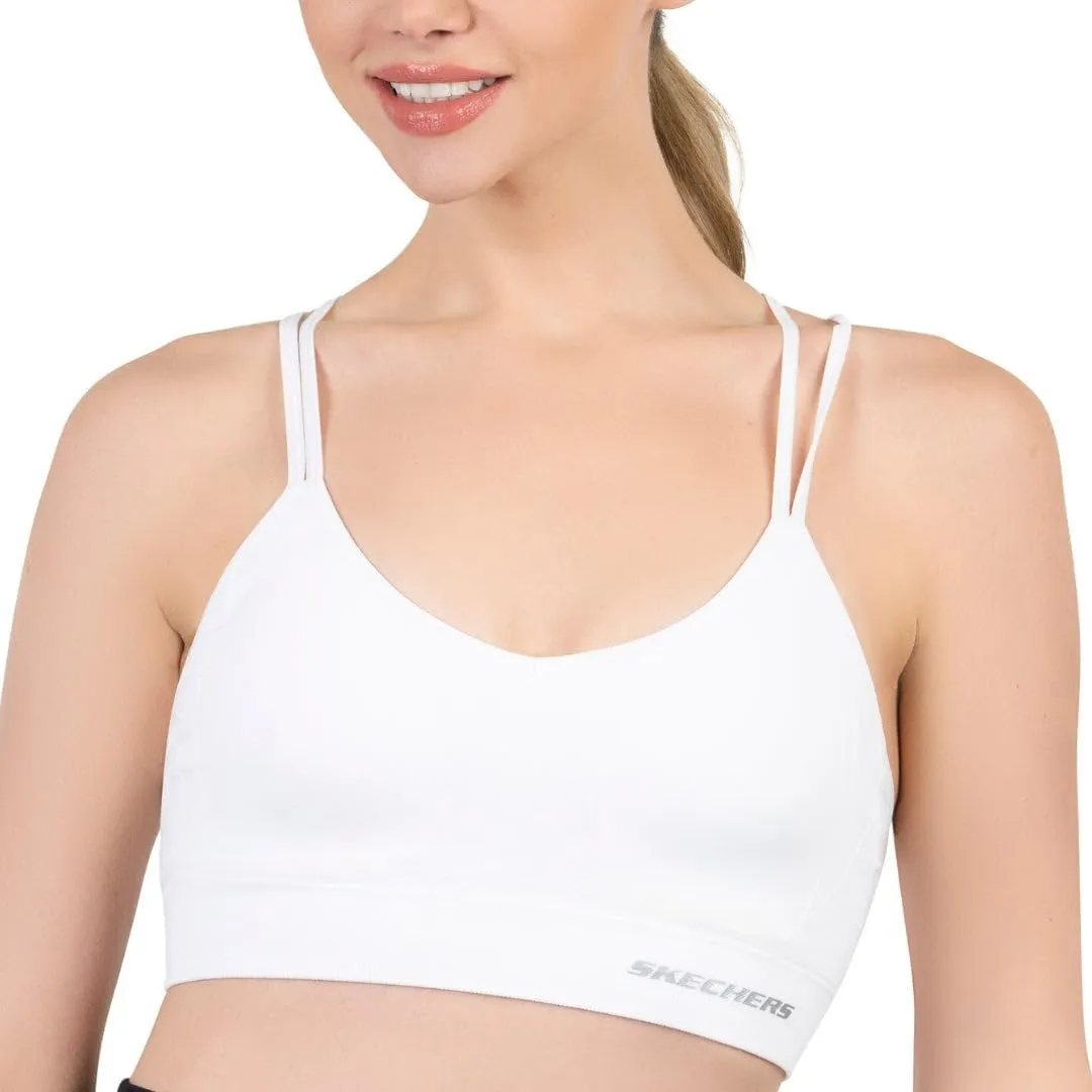 Skechers Ladies Strappy Bra 2 Pack - Flexible Movement, Sports Fitness, Small