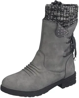 Slip on Winter Boots for Women Cute Womens Winter Boots Size 12 Wide Width Women Winter Boots Waterproof Cold Weather Women's Black Winter Boots with Wedge Heel Botas Impermeables Para Invierno Mujer