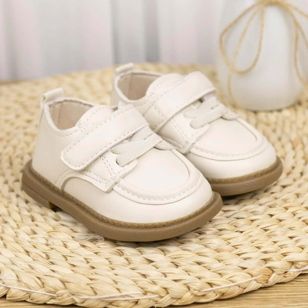 Sonsage Infant Baby Boys Girls Oxford Shoes PU Leather Loafers Flats Non-Slip Unisex Classic Moccasins Rubber Soft Sole Newborn Toddler Walking School Uniform Wedding Dress Shoe