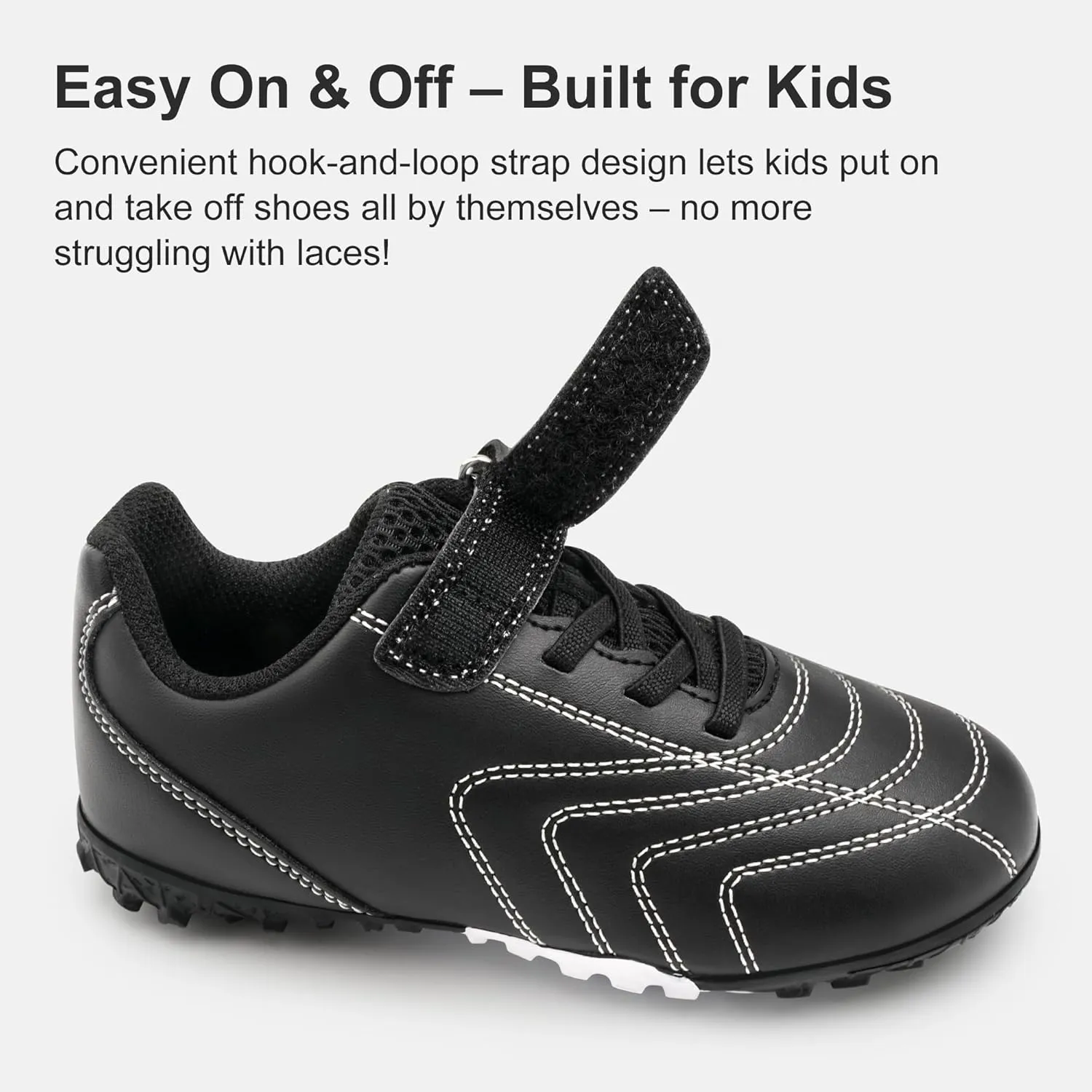 Stelle Boys Girls Indoor Soccer Shoes Kids Turf Shoes Baseball/Softball Futsal Athletic Cleats for Toddler/Little/Big Kid