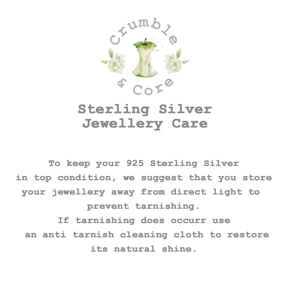 Sterling Silver Crystal Stud Earrings on a Boxed High Heels Card - Elegant and Stylish