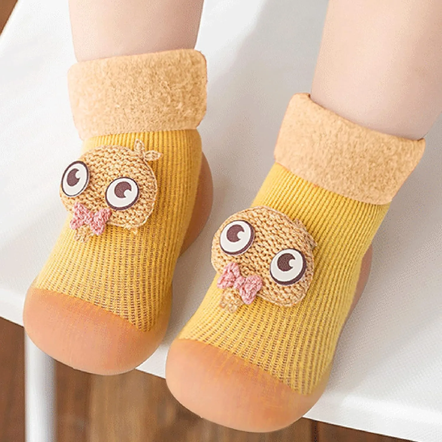 Toddler 10 Tennis Shoes Girls Solid Girls Socks Stocking Warm Baby Boys Soft Toddler Canvas Slip on Shoes Boys