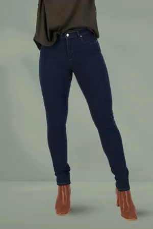 Vassalli Skinny Leg Basket Weave Jeans Indigo