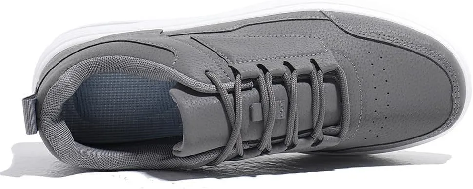 VAXAV Men's Fashion Low Top PU Flats Sneakers Skate Walking Driving Shoes