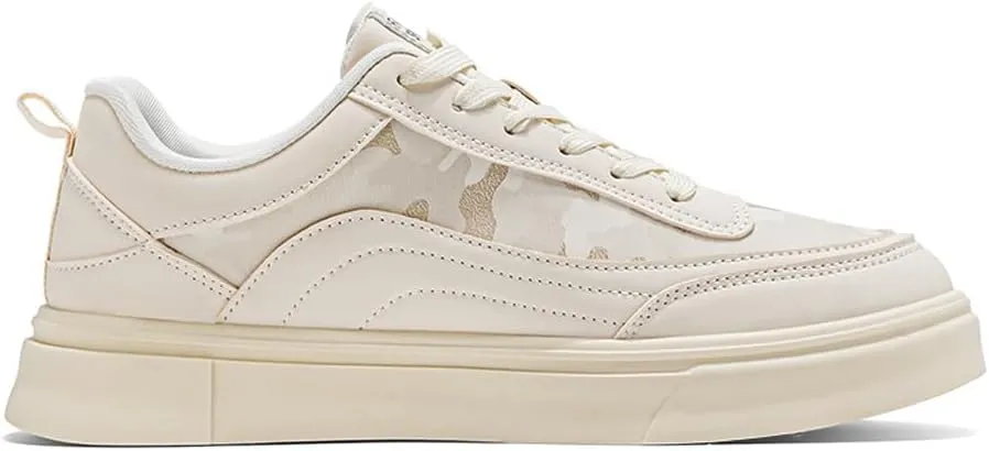 VAXAV Men's Fashion Low Top PU Flats Sneakers Skate Walking Driving Shoes