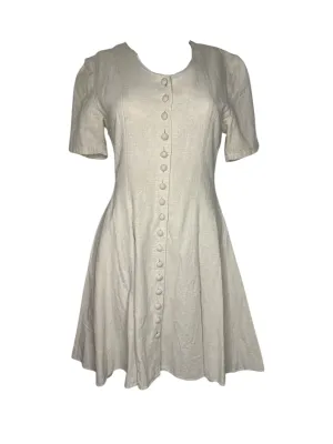 Vintage Beige Skater Dress